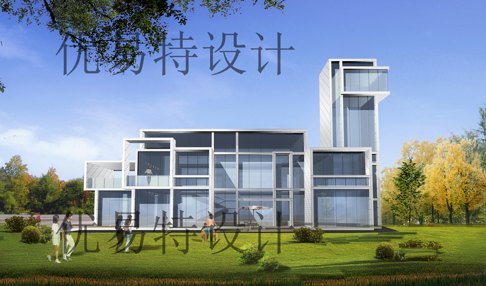 天津滨海湖生态旅游度假区售楼处钢结构是