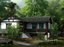 景区-坡峰岭饭店设计图1